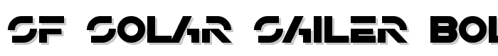 SF Solar Sailer Bold font